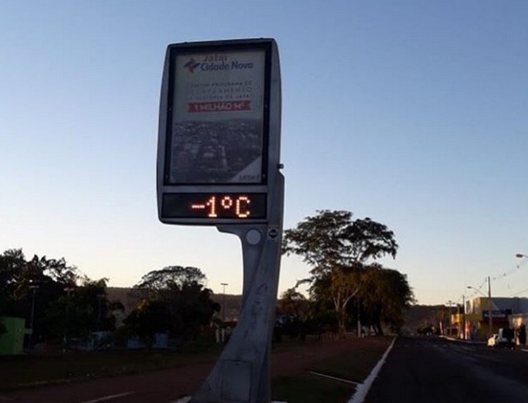 Goiás registra 1ºC e bate recorde de frio