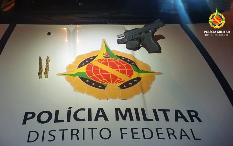 Menor é apreendido com arma de fogo no Paranoá, após tentar fugir da PMDF