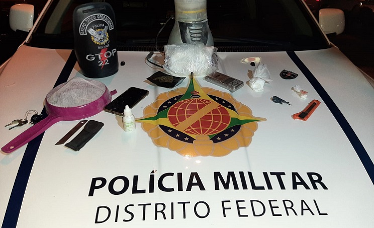 PMDF prende traficante com meio-quilo de cocaína em Taguatinga