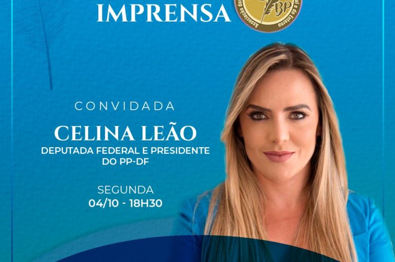 Celina Leão participa de coletiva virtual promovida pela ABBP na próxima segunda-feira (04)