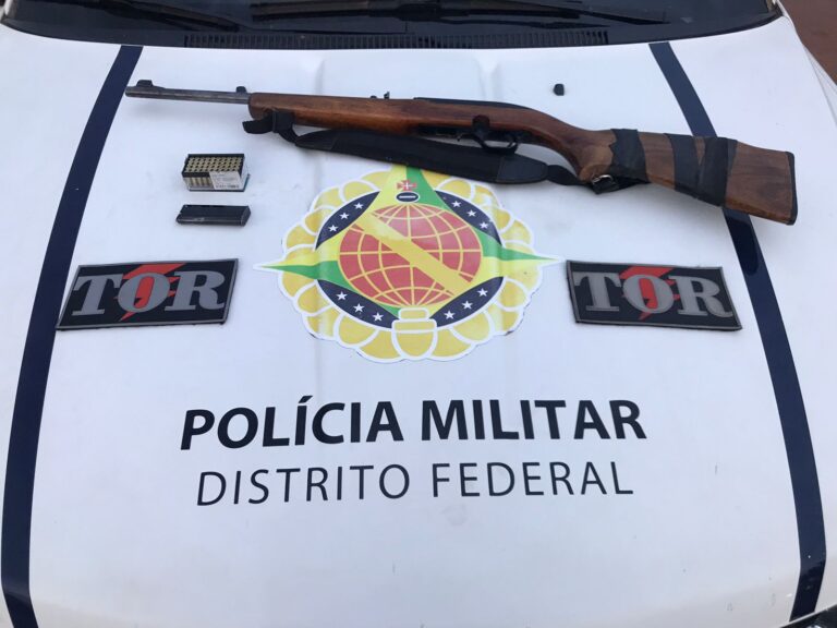 PMDF prende homem com rifle em Planaltina