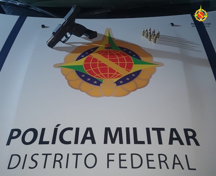 PMDF apreende pistola calibre 9mm em Planaltina