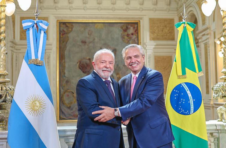  Presidente da República, Luiz Inácio Lula da Silva durante reunião com o Presidente da República Argentina, Alberto Fernández