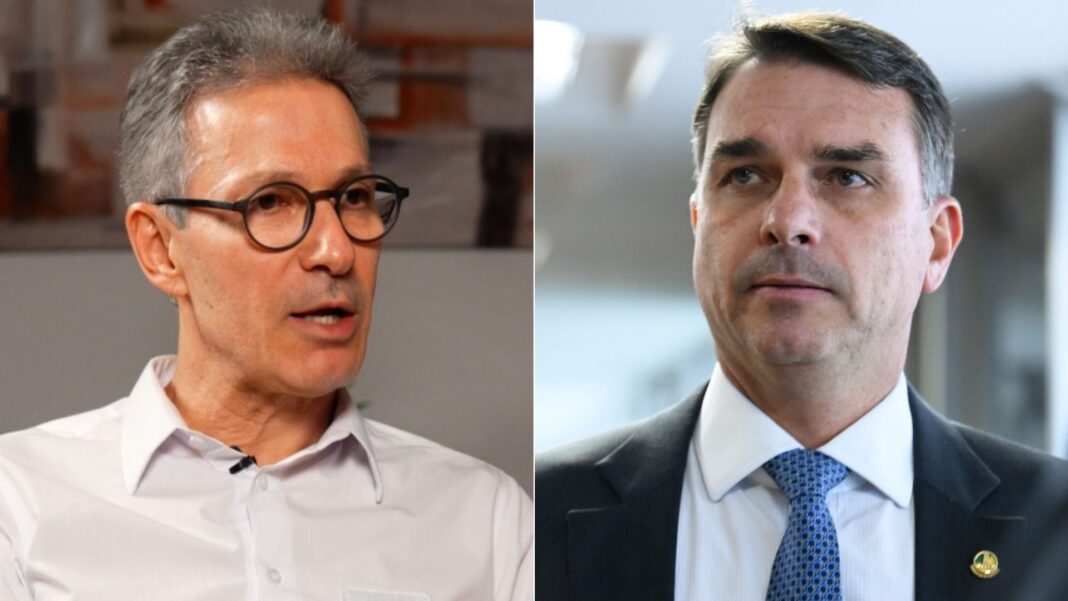 romeu-zema-e-flavio-bolsonaro